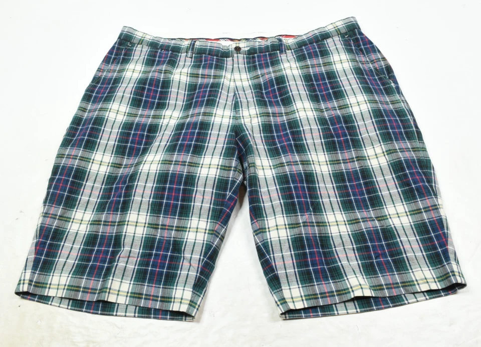 Vintage Polo Ralph Lauren Shorts Mens 42 Blue White Plaid Cotton Classic Fit - Image 1 of 4