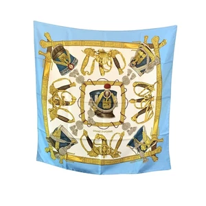 Authentic Hermes Vintage Silk Scarf Grand Uniforme 1985 Joachim Metz - Picture 1 of 6