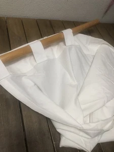 West Elm Unlined Single Curtain Panel 1Pc 48x84" Off White Solid NWOT  - Picture 1 of 8