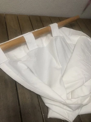 West Elm Unlined Single Curtain Panel 1Pc 48x84" Off White Solid NWOT  - Image 1 of 4