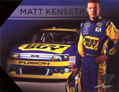 2012 MATT KENSETH 4TH VERSION "BEST BUY" #17 NASCAR SPRINT CUP SERIES  POSTCARD Cover