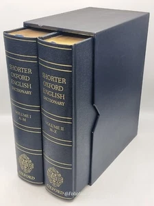 Shorter Oxford English Dictionary - Deluxe Leatherbound - 2007 6th edition - 2v. - Imagen 1 de 17