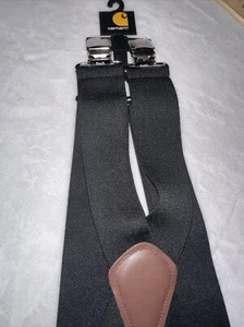 Tirantes Carhartt negros de 2" de ancho con clip ajustable elástico resistente talla 52 - Imagen 1 de 6
