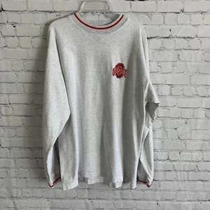 Vintage OSU Ohio State Men's Long Sleeve Gray Mock Neck Shirt Size Large - Picture 1 of 6