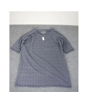 T by Talbots T-Shirt Dress Size 3X Navy Blue White Striped Short Sleeve Knit NWT - Picture 1 of 11