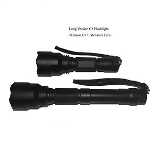 Ultra Fire C8 10W 6500K LED 1300LM  Single Mode  Tactical Flashlight With Tube