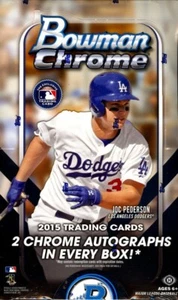 2015 BOWMAN CHROME BASEBALL HOBBY BOX BLOWOUT CARDS - Picture 1 of 2
