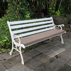 Black Coffee Bench Seat Chair Pads Non-Slip Back Settee Swing Cushion 48*18*2in - Picture 1 of 21