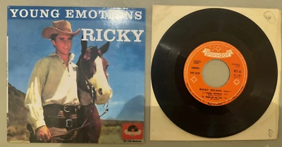 45 7" FRENCH EP RICKY NELSON YOUNG EMOTIONS - Image 1 of 2