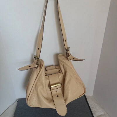 Bolso de Hombro Vintage Abro Italiano Cuero Guijarro Solapa Frontal Hecho en Italia Foto 1 de 4