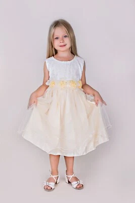Flower Girls Princess Party Wedding Bridesmaid Birthday Formal Kids Dress - Image 1 of 4