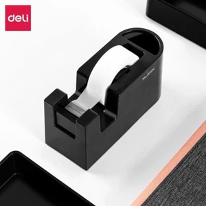 Deli Nusign Desktop Tape Dispenser Dark Grey with Pencil Cup - Picture 1 of 1