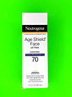Neutrogena Age Shield Face Oi Free Sunscreen 3 FL OZ SPF 70 EXP 02/2024 NEW