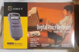 Grabadora de voz digital Voice It con enlace para PC VR - 1000 vintage - Imagen 1 de 3