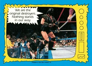 1987 WWF Wrestling Card DEMOLITION Topps WWE - Foto 1 di 2