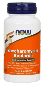 NOW Foods, Saccharomyces Boulardii, Probiotic 5 Billion CFU, 60 Veg Caps - Picture 1 of 1