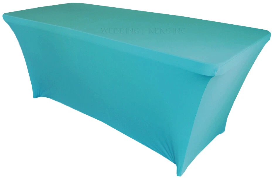 Wedding Linens Inc. 5 Ft Spandex (200 GSM) Rectangular Table Covers Tablecloths - Image 1 of 1