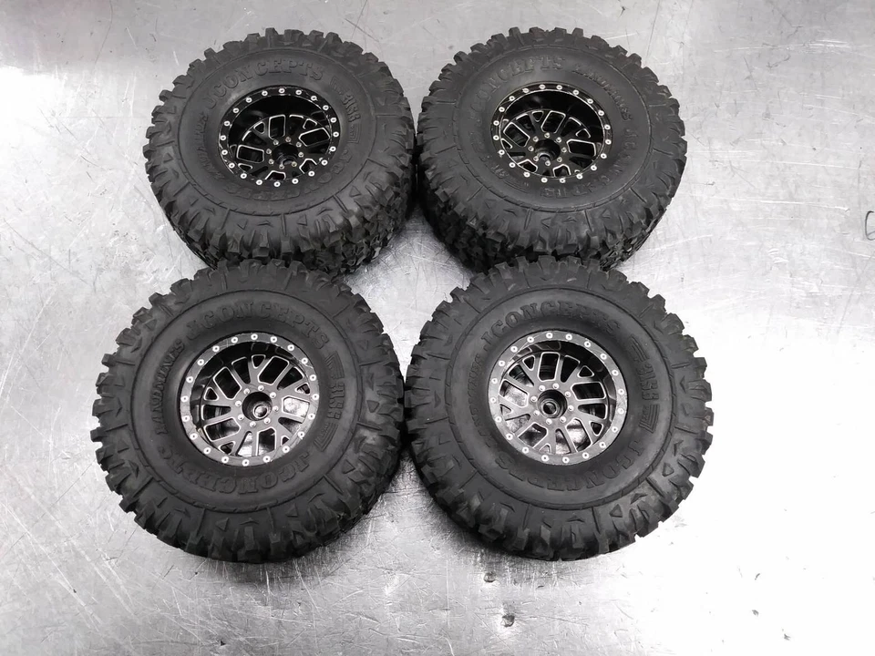 RC4WD 1911 1.9'' Beadlock Wheels RC4Z-W0274 Jconcepts Landmines dual stage foams - Image 1 of 3