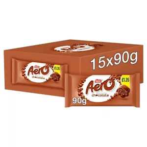 Aero Chocolate Original große Riegel 15 x 90g volle Kiste nur 19,49£ - Bild 1 von 2