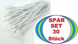 30 x Zelt Planen Spanner 25 cm WEISS Planenspanner Spann Gummi Haken Spannfix - Picture 1 of 6
