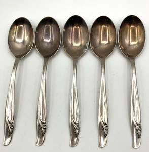(5) ROGERS Bros Reinforced Plate Tablespoons 1957 EXQUISITE SILVERWARE - Picture 1 of 12