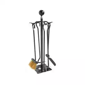 Set Zubehör Kelche Wein Kamin aus Eisen Knopf Ball Linie Moderner für Öfen Grill - Bild 1 von 3