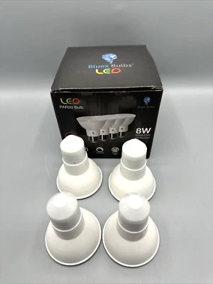 4 Pack LED PAR20 8W(65W equivalent) Red Flood Light Bulbs - Image 1 of 4