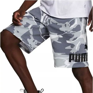 Pantalones Cortos de Vellón PUMA Splash Ajuste Regular Estampado Abstracto 10" Para Hombre - Imagen 1 de 7