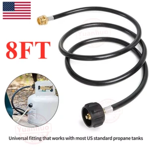 Propane 8Ft Hose LP Tank 1lb to 20lb Converter QCC1 For Mr. Heater Big Buddy US - Picture 1 of 9