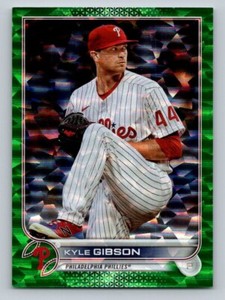 2022 Topps Green Rainbow Foil Kyle Gibson #57 #'d /499 Phillies B1S7