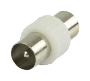 Stecker auf Stecker Koax Koaxial Rückwärts nach hinten Stecker Konverter Adapter, 10er Pack - Bild 1 von 2