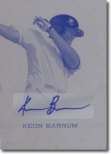KEON BARNUM 2012 Rize Rookie Autograph Printing Press Plate Auto RC 1/1 - Picture 1 of 1