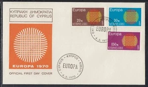 Cyprus Scott 340-2 FDC - 1970 Europa Issue - Picture 1 of 1