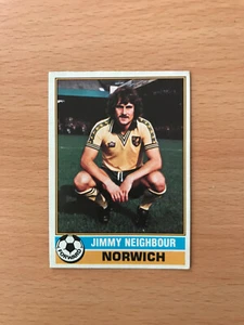 Topps Football Card 1976/77 Red Backs - Jimmy Neighbour - Norwich No.186 - Bild 1 von 2