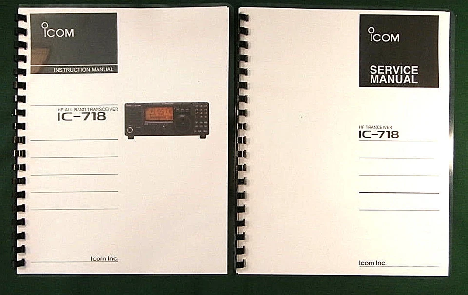 Manuales de instrucciones y servicio Icom IC-718: ¡Con diseños de placa a color de 11" X 17"! Foto 1 de 1