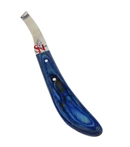 Cuchillos Farrier Hoof borde de afeitar para diestros afilados con mango azul - Imagen 1 de 1
