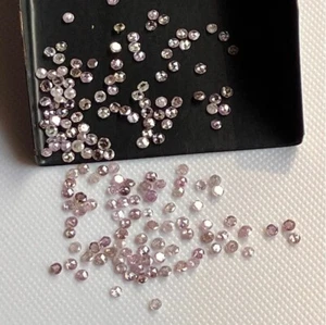 10 piezas de 1,75 mm cada uno calibrado natural rosa redondo corte rosa cabuj... - Imagen 1 de 9