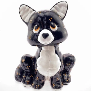 Ceramic Hand Painted Black Cat Kitten Statue Figure Halloween Cat Kimple Mold ? - Picture 1 of 9