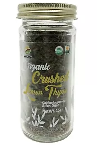 Tomillo limón triturado orgánico McCabe (15 g), certificado orgánico por el USDA y CCOF - Imagen 1 de 5