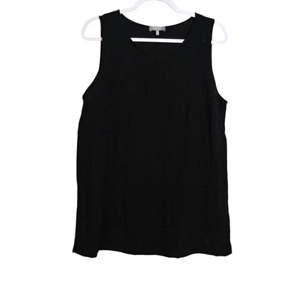 Habitat Black Sleeveless Neutral Minimalist Top Size M - Image 1 of 4