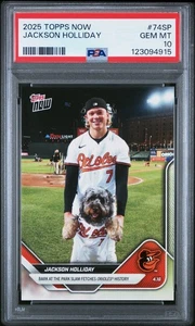 PSA 10 Jackson Holliday SSP #74SP 2025 Topps Now 123094915 - Imagen 1 de 2