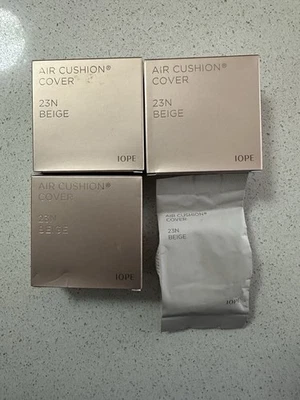 IOPE NEW AIR Cushion Cover 15g (SPF50+ PA+++) N23 Beige x3 and an Extra Refill - Image 1 of 4