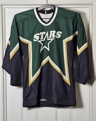Vintage CCM NHL Dallas Stars Jersey Youth L/XL Made In Canada Number 88 Air Knit - Image 1 of 4
