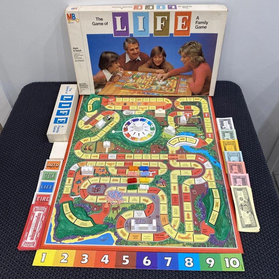 Vintage The Game Of Life Board Game Complete Milton Bradley 1980’s 1981, Nice! - Image 1 of 4
