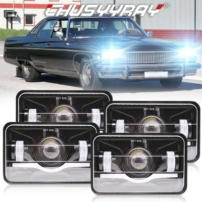 Faros LED HI/LO DRL Fit Buick Electra 1975-1990 Regal 1982-1987 4 piezas 4x6"" Foto 1 de 4
