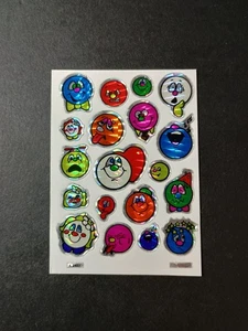 Vintage Rainbow Smiley Faces Prism Vending Sticker VTG 80s Selectra  - Picture 1 of 5