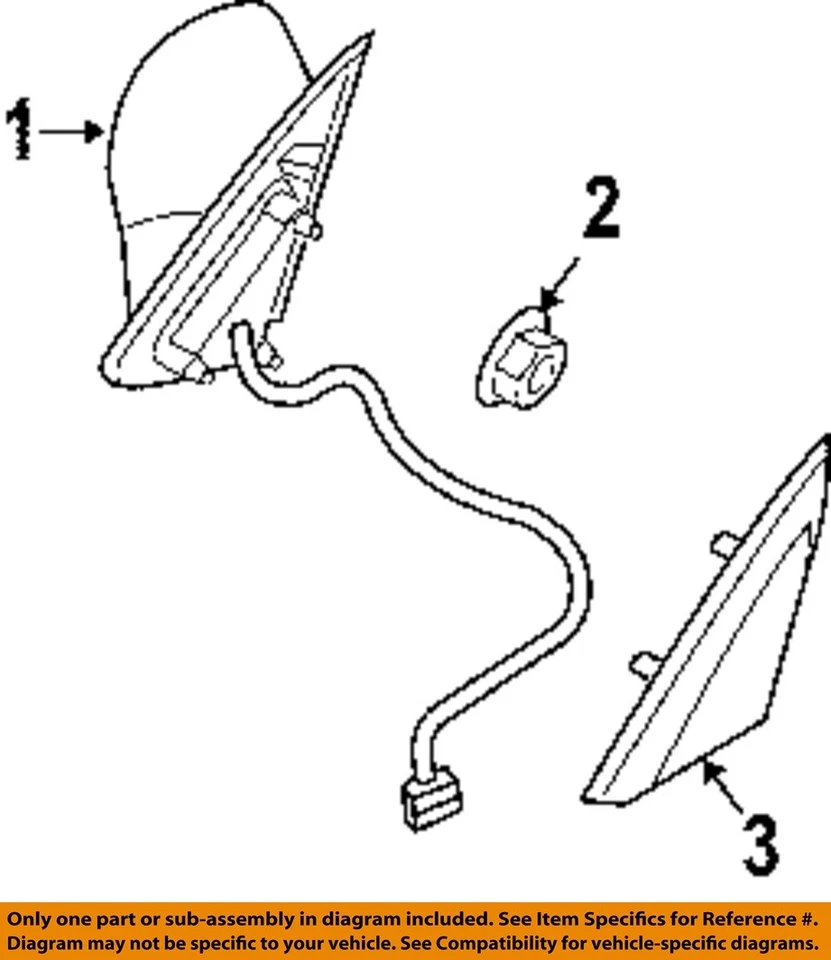 Espejos retrovisores exteriores para puerta delantera CHRYSLER OEM 04-08 PT Cruiser - conjunto de espejos 5067477AB Foto 1 de 1