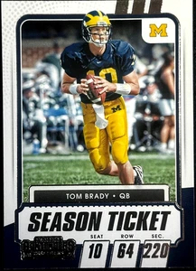 Biglietto Stagione 2021 Panini Contenders Draft Picks Tom Brady  - Foto 1 di 2