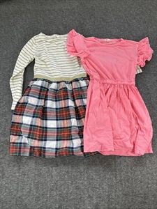 Lot of 2 Crewcuts Girls Summer/Fall Dresses Size 10 - Picture 1 of 20