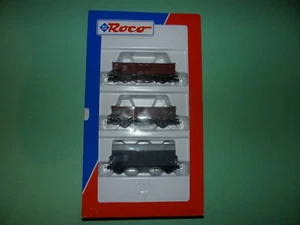 ROCO coffret 3 wagons courts DB + DSB + CFL 44149 NEUF - Imagen 1 de 7